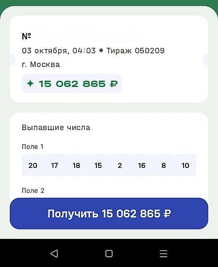 Изображение предоставлено пресс-службой «Национальной Лотереи»